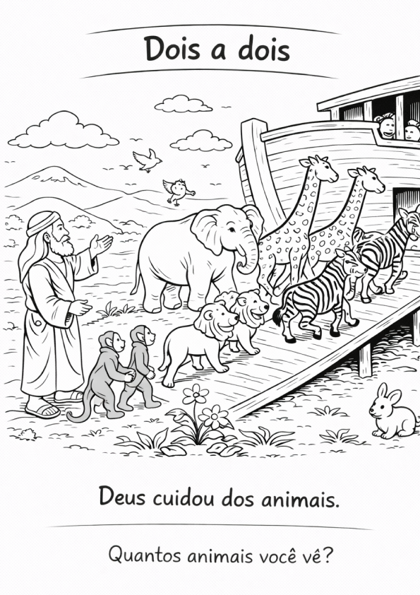 Página: Dois a dois – Arca de Noé